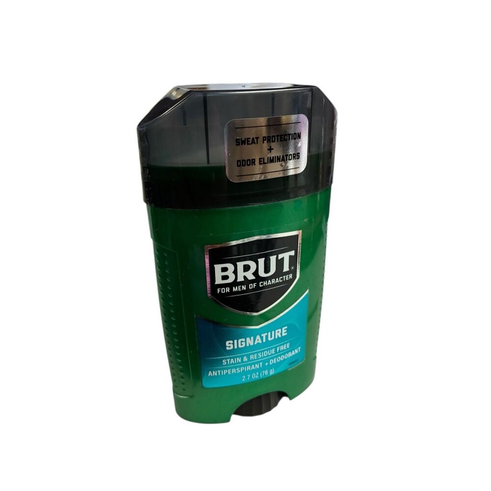 Brut Signature Antiperspirant Deodorant Stick 2.7‎ oz Stain & Residue Free